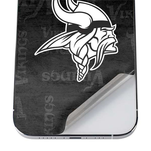 NFL Minnesota Vikings Black & White iPhone 12 Pro Max Skin